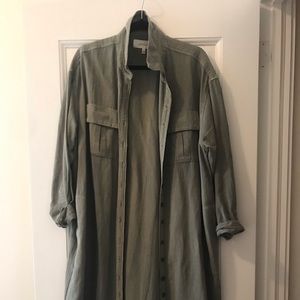 the great long green duster jacket